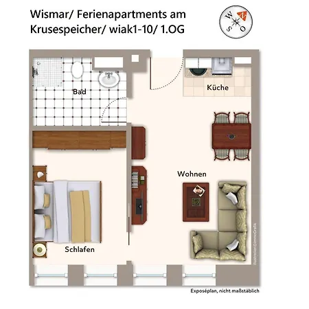 Ferienapartments Am Krusespeicher Ferienapartments Am Krusespeicher 1-10 Appartement Wißmar
